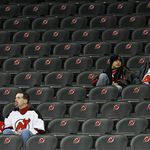 Attendance at last night's Devils game was, uh, low